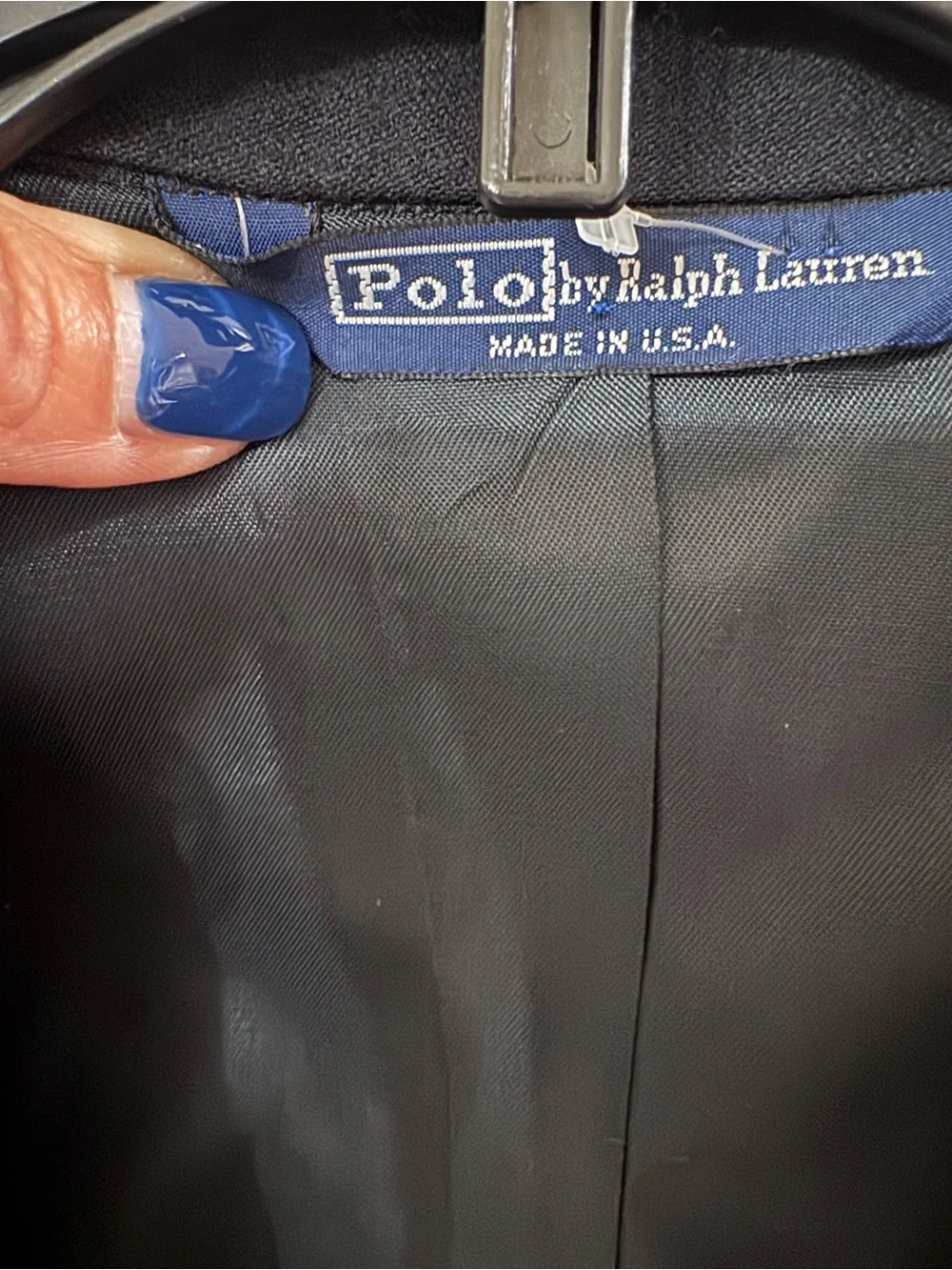 Ralph Lauren Polo Navy Label Jacket with Blue Trim
